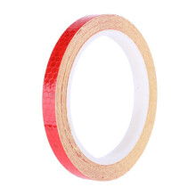 (Red) 315" Cycling MTB Bike Safety Reflective Wheel Sticker for Scooter Bike Decal Tape