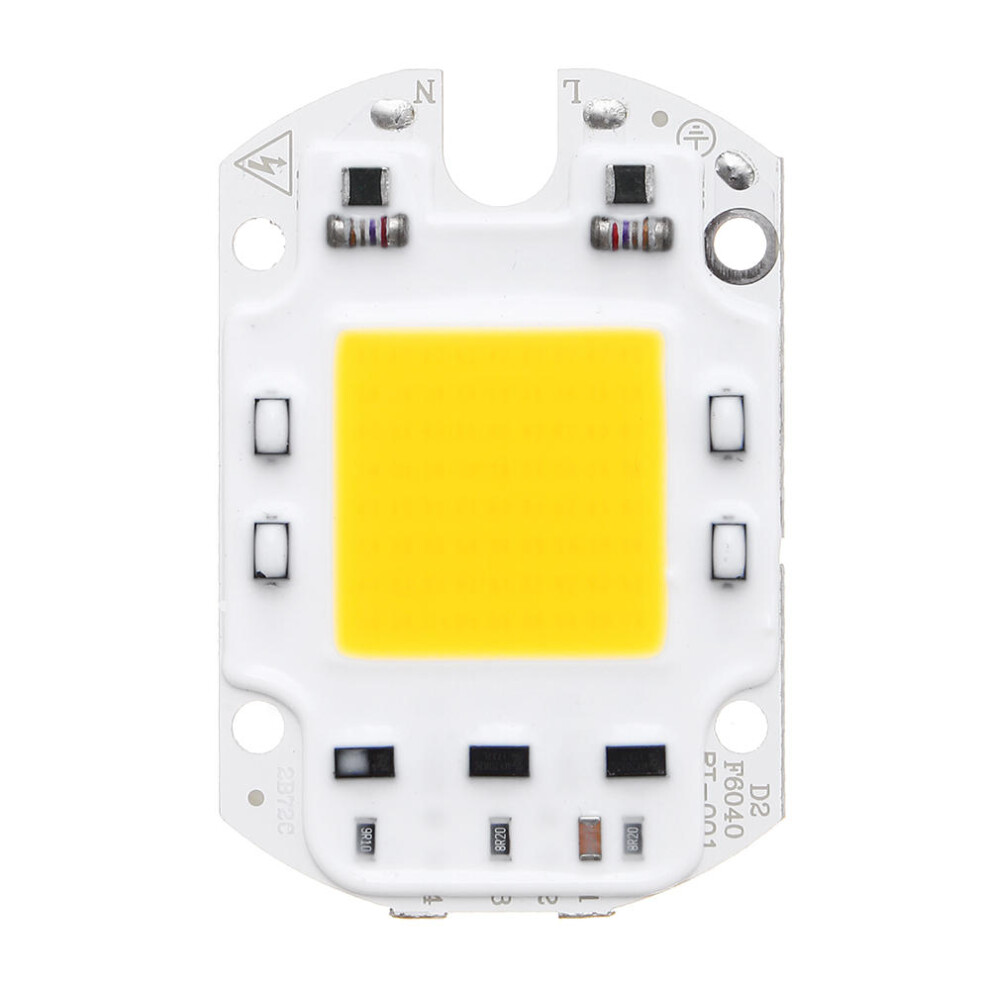 (Warm White, AC220V) AC110V/220V 30W 40W 50W White/Warm White COB LED Chip 60*40mm for DIY Flood Light-image-OPC-PJFF5GD-NEW