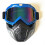 (Red) Motorcycle Helmet Face Mask Windproof Shield Goggles Detachable 6