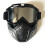 (Red) Motorcycle Helmet Face Mask Windproof Shield Goggles Detachable 10