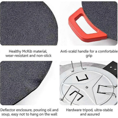 Electric Griddle - Smokeless BBQ Grill with Baking Trays, EU Plug 2