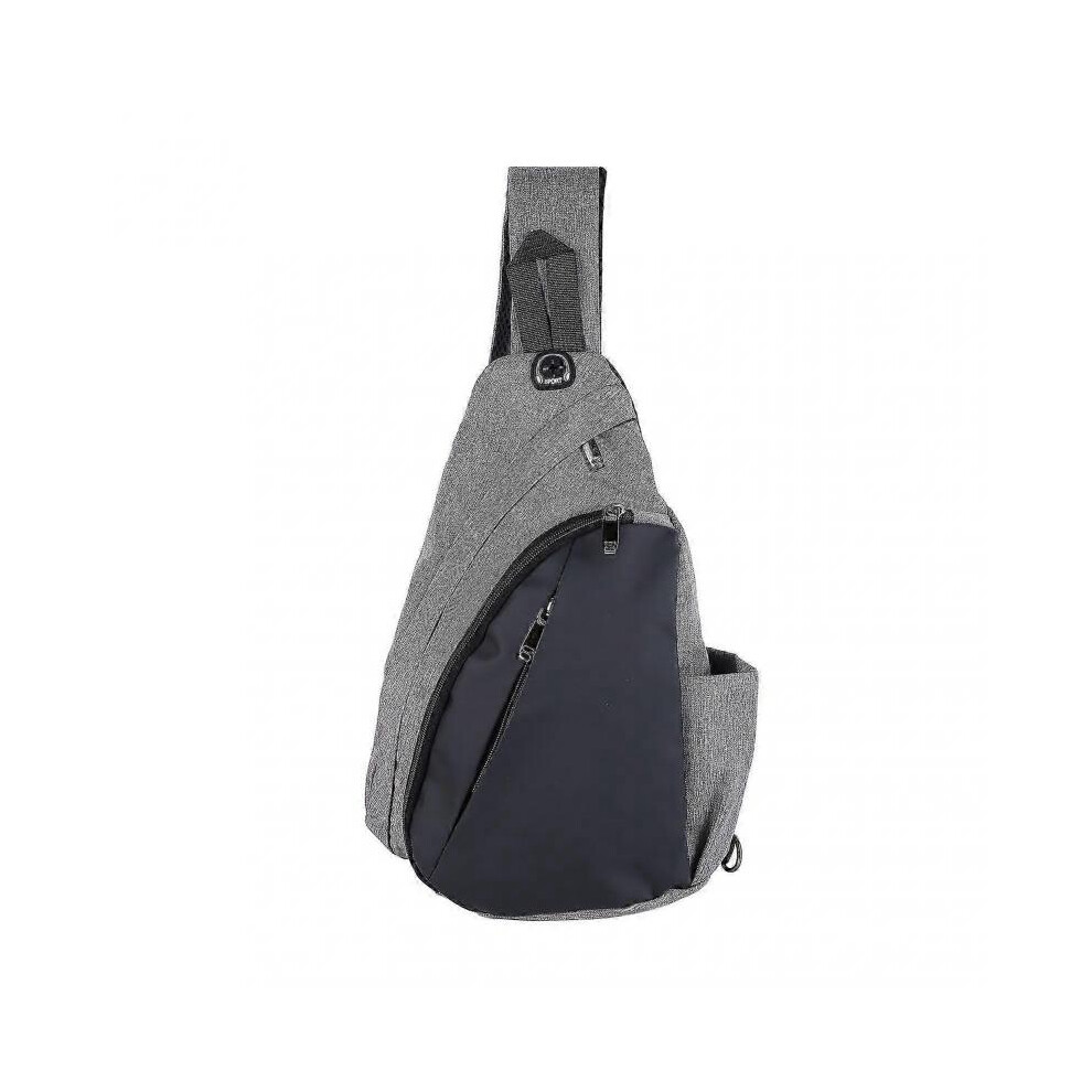 Adjustable Breathable Waterproof Large Capacity Single Strap Backpack For Outdoor Travel School, Gray Droplet Shape 9002924563808