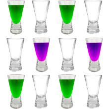 Heavy Base V-Shaped Shot Glasses 35ml