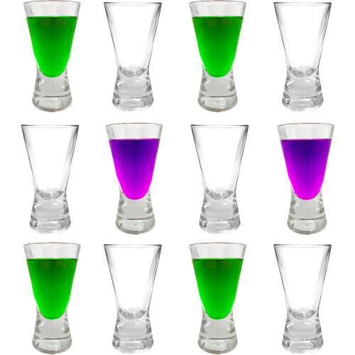 Heavy Base V-Shaped Shot Glasses 35ml
