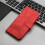 (Red) Compatible with Samsung Galaxy S25 Fe Wallet Card Cover Pu Leather with Handy Stand Feature 7