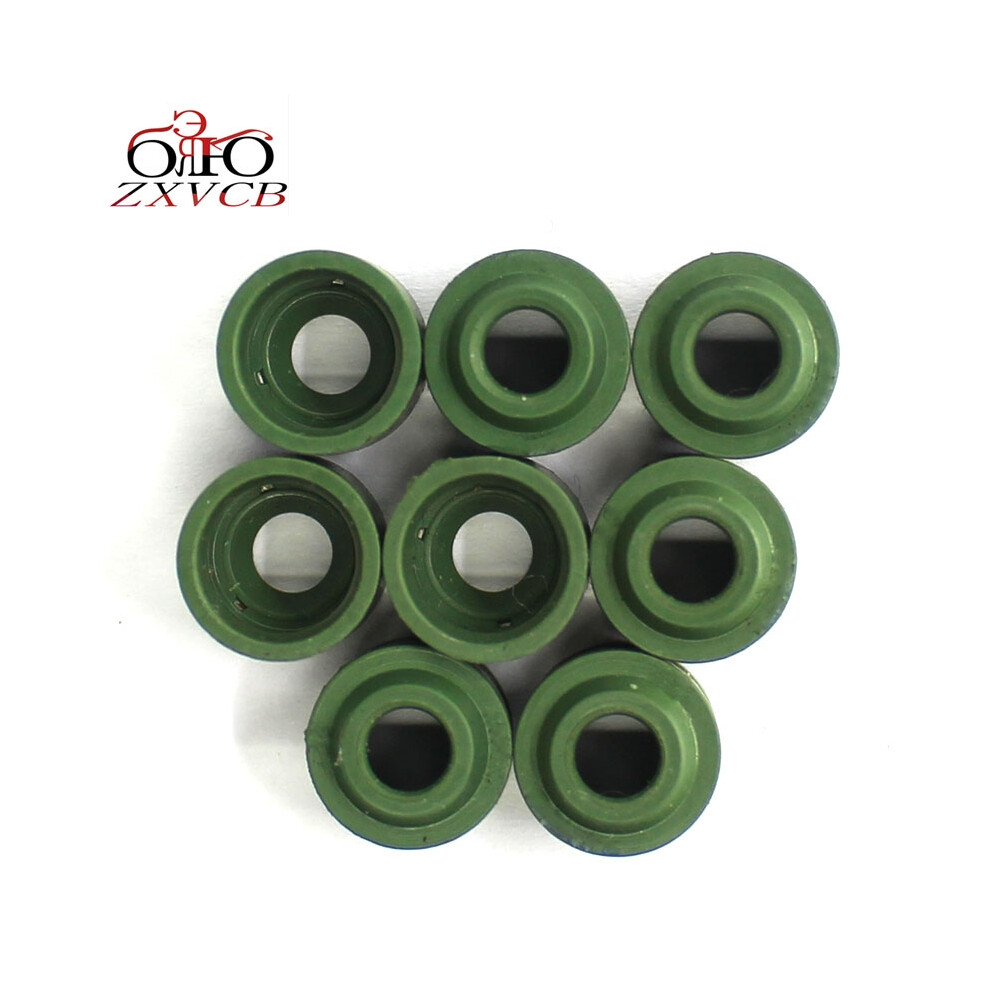 Cylinder Head Motorcycle Engine Oil Valve Gasket Stem 8Pcs For Honda Vtr250 Vtr 250 1988 1989 1990 6935158941520