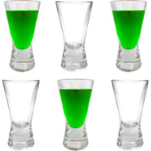 Heavy Base V-Shaped Shot Glasses 35ml, Vodka Glasses, Shot Glasses