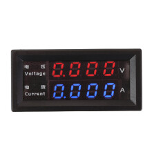 (100V) M4430 Mini Digital Voltmeter Ammeter DC 100V / DC 200V 10A Panel Amp Volt Voltage Current Meter Tester with Dual LED Display