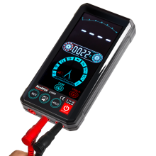 (ET819DE) 4.4-Inch Touch Screen Smart True RMS Digital Multimeter Automatic Measurement with VFC Fuctiuon Current Voltage Test 6000 Counts Dispaly