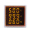 (White) 3 in 1 AC 60-500V 100A Square LED Digital Voltmeter Ammeter Hertz Meter Signal Lights Voltage Current Frequency Combo 8
