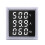 (White) 3 in 1 AC 60-500V 100A Square LED Digital Voltmeter Ammeter Hertz Meter Signal Lights Voltage Current Frequency Combo 9