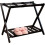 Foldable Suitcase Holder, Luggage Rack, Lower Shelf, Vintage Style, Black 4