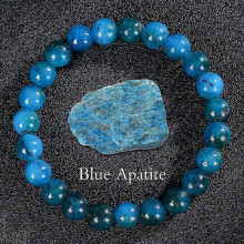 (Apatite) Hot Apatite Sunstone Elastic Rope Bracelet Natural Stone Agate Crystal Beaded Bracelet