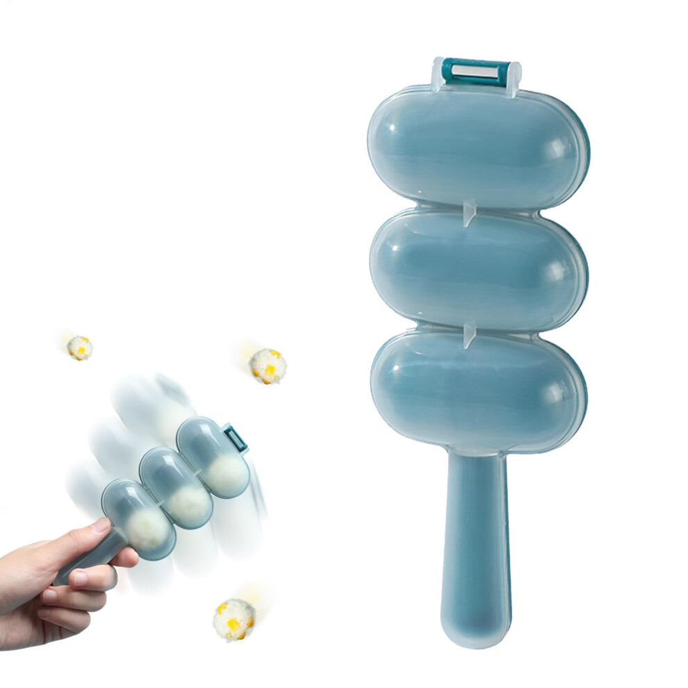 Rice Ball Mold 3-Cavity Non-Stick Onigiri Mold Sushi Maker Shaker For Balls And Meatballs DIY Lunch-image-OPC-PJFF6ZR-NEW