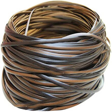 Plastic Rattan Repair Set Flat Woven Rattan Material Coffee Gradient Color 10 m Synthetic Rattan DIY Weave Model SW87173