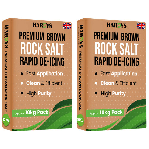 (20kg) Brown Rock Salt Fast Action De-Ice Roads & Paths