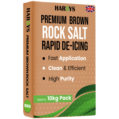 (100kg) Brown Rock Salt Fast Action De-Ice Roads & Paths