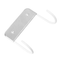 Wall Mount For Ironing Board Stainless Steel Heat-Resistant No-Drill Install With Strong Hooks For Shaped-Boards White