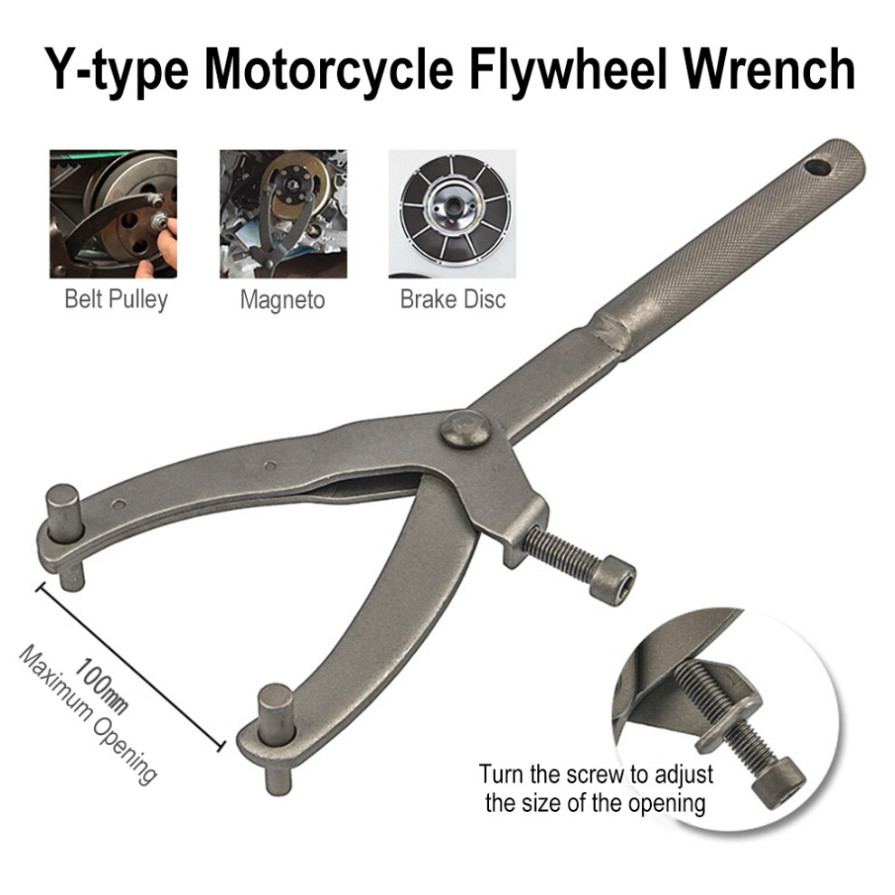 Universal Variator Clutch Takes Out Repair Caliper Scooter Tool Scooter Flywheel Y Type Electric Vehicle Flywheel Wrench 6935158945948