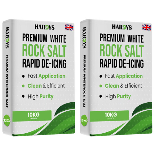 (20kg) White Rock Salt Fast Action De-Ice Roads & Paths