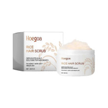 Hoegoa Rice Head Facial Scrub Cleansing Scalp Moisturizing Fluffy Hair Care Facial Scrub