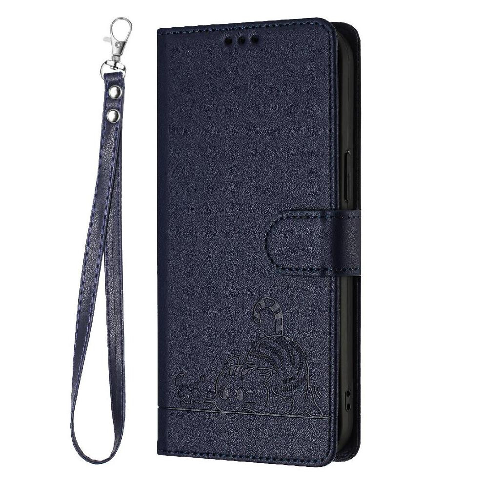 (Blue) Case For Nokia Hmd Skyline Wallet Flip Cover Cat Rfid Card Slot Holder Kickstand Blue 764563166817