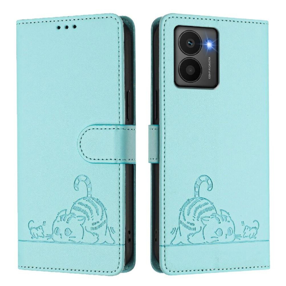 (Green) Case For Nokia Hmd Fuison Cat Rfid Wallet Flip Cover Card Slot Holder Kickstand Green 764563166831