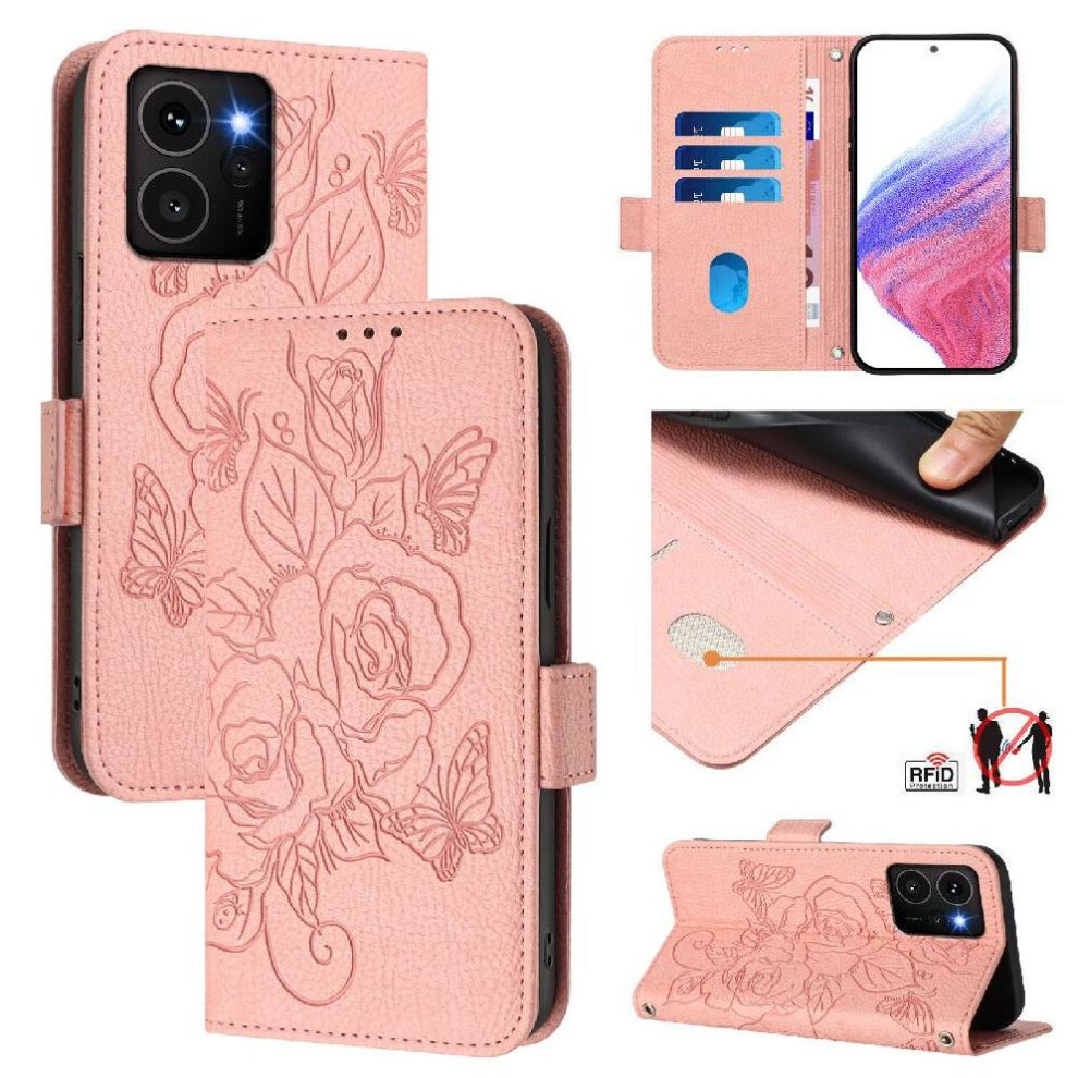 (Pink) Case For Nokia Hmd Skyline Magnetic Wallet Pu Leather With Credit Card Slot Pink 764563166893