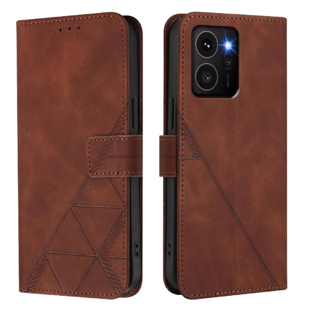 (Brown) Case For Nokia Hmd Skyline Flip Folio Book Protective Credit Card Holder Wallet Cover Pu Leather Brown 764563166992