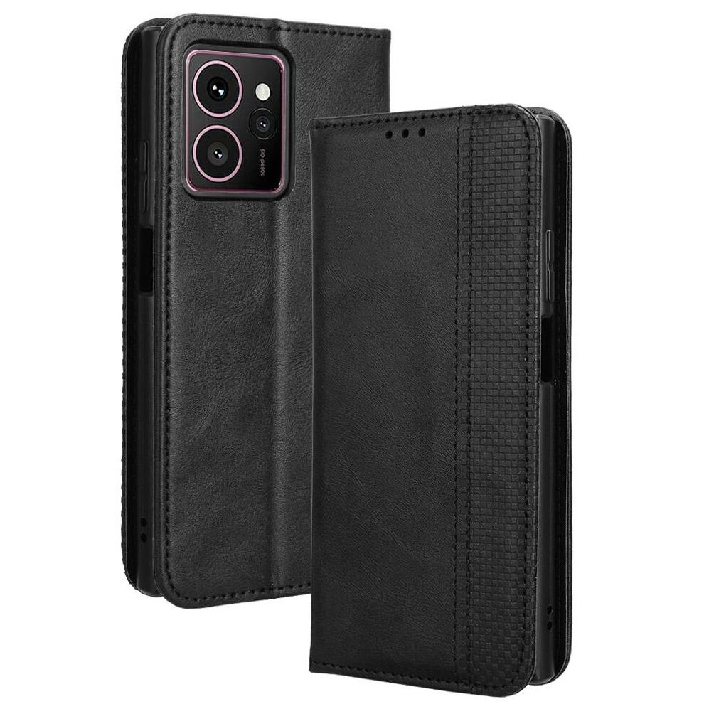(Black) Case For Hmd Skyline 5G Wallet Magnetic Closure Pu Leather Black 764563167159