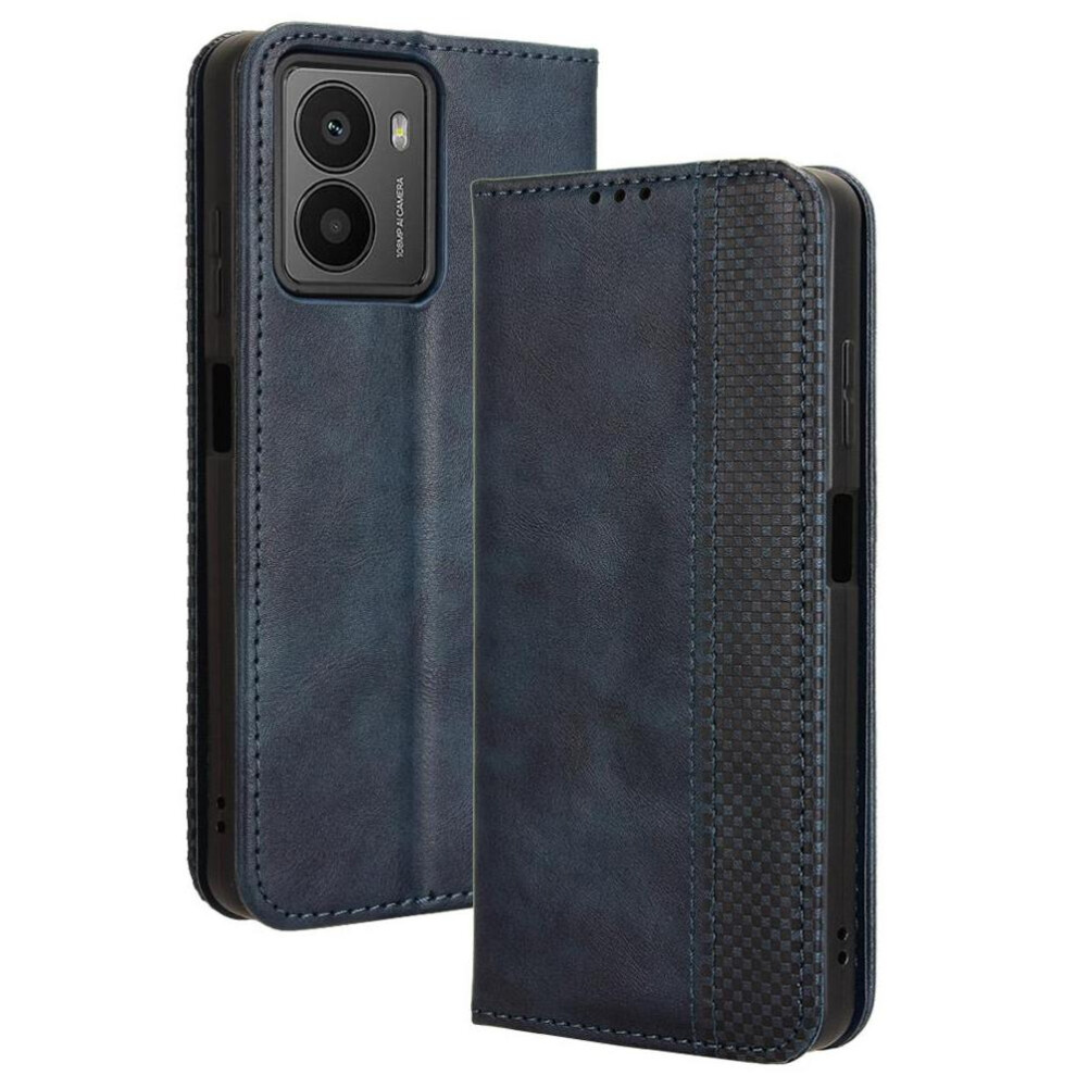 (Blue) Case For Hmd Fusion 5G Wallet Magnetic Closure Pu Leather Blue 764563167210