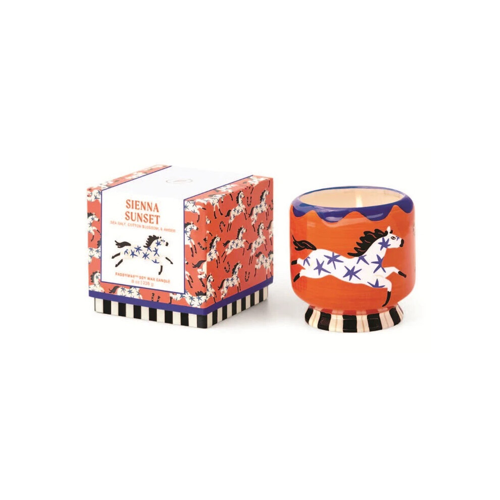 Paddywax Adopo Range Ceramic Candle - Sienna Sunset