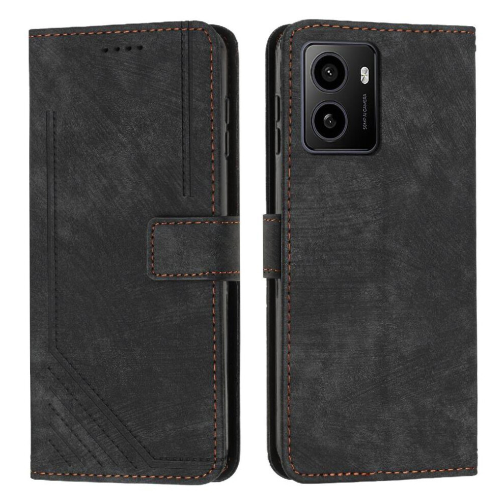 (Black) Flip Case For Nokia Hmd Pulse Card Insertion Wallet Kickstand Pu Leather Black 764563169412