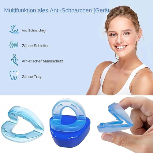 Anti-Snoring Mouthpiece 2-Pack, Stopper Bite Splints, Mouth Guard Against Snoring, Snoring Reduction Solution 1