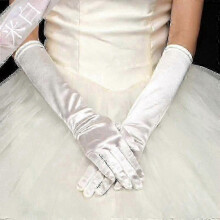 Women Long Satin Smooth Sunscreen Driving Gloves Female Evening Party Formal Prom Sexy Satin Stretch Ceremonial Gloves E43