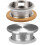 2Pcs Silver Stainless Steel Filtered Water Pitcher Lid Practical Cover 1