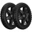 2Pcs Durable Plastic Caster Wheels for Shopping Cart and Trolley Black 1