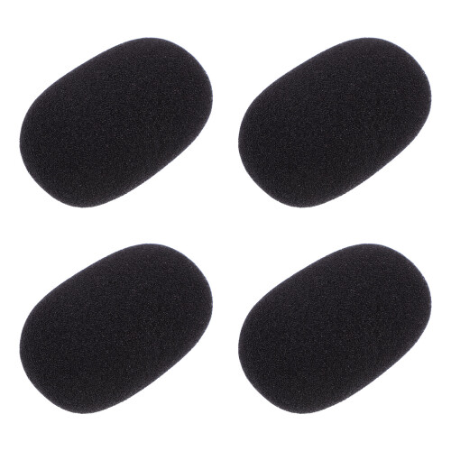5Pièces Protège-Micro Mousse Noire Pour Micro Flexible Conférence
