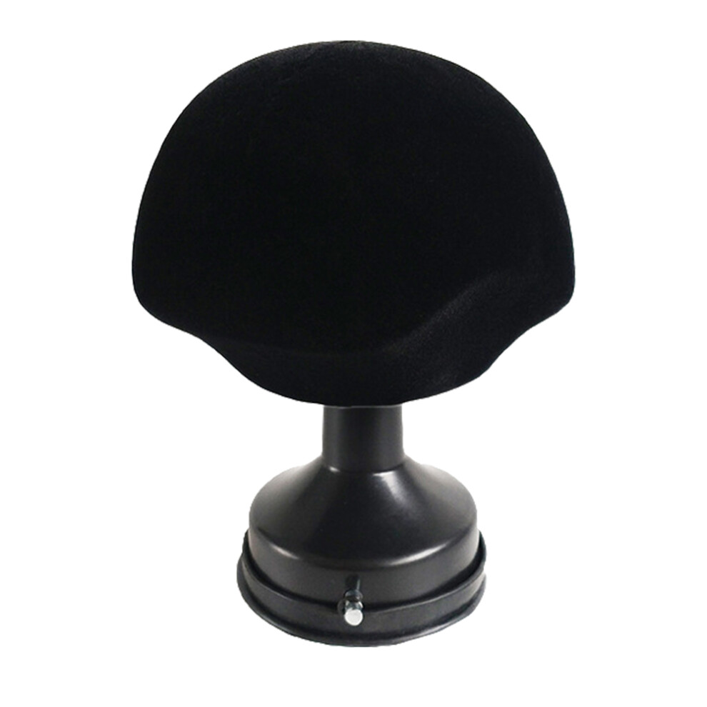 Aboofan Unisex Black Velvet Wig Display Bust Suction Hairpiece Stand For Storage