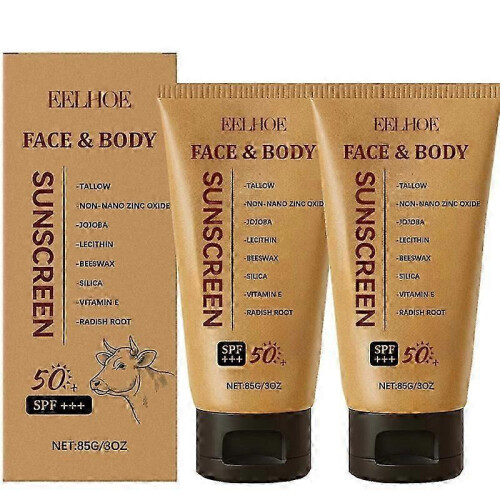 (2pcs) Sky Tallow Sunscreen, Sol Beef Tallow for Skin and Face, Grass Fed Beef Tallow