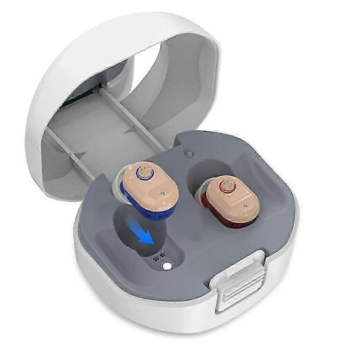 Mini Rechargeable Inner Ear Type Hearing Device Sound Amplifier Stable Transmission Noise Reduction with Rechargeable Base 1