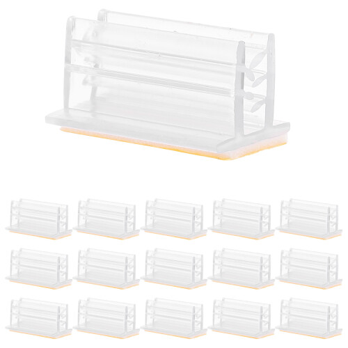 50 Pcs Place Panel Self Adhesive Sign Holder Space-saving Holders 2