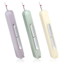 2-In-1 Needle Threader Seam Ripper Pack Of 3, Multifunctional Seam Remover And Threader Tool In 3 Colors For Hand Sewing