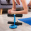 Stable Adjustable Sit-Up Assist Device PVC Iron Blue 9