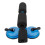 Stable Adjustable Sit-Up Assist Device PVC Iron Blue 6