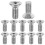 Car Disc Brake Bolt Silver Ensures Reliable Braking 12pcs 5
