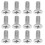 Car Disc Brake Bolt Silver Ensures Reliable Braking 12pcs 7
