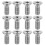 Car Disc Brake Bolt Silver Ensures Reliable Braking 12pcs 9