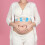 2pcs Sky Blue Maternity Flower Belts Belly and Dad Sash Polyester 3