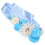 2pcs Sky Blue Maternity Flower Belts Belly and Dad Sash Polyester 1